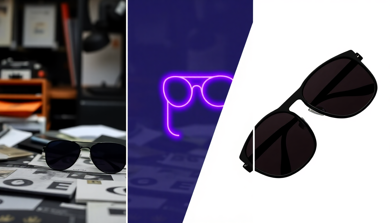 Three stages of product photo background removal: original photo, AI segmentation mask, and clean isolated product on white background